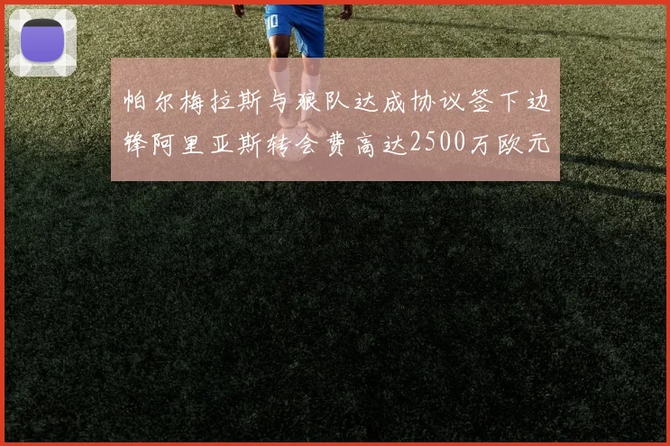 帕尔梅拉斯与狼队达成协议签下边锋阿里亚斯转会费高达2500万欧元
